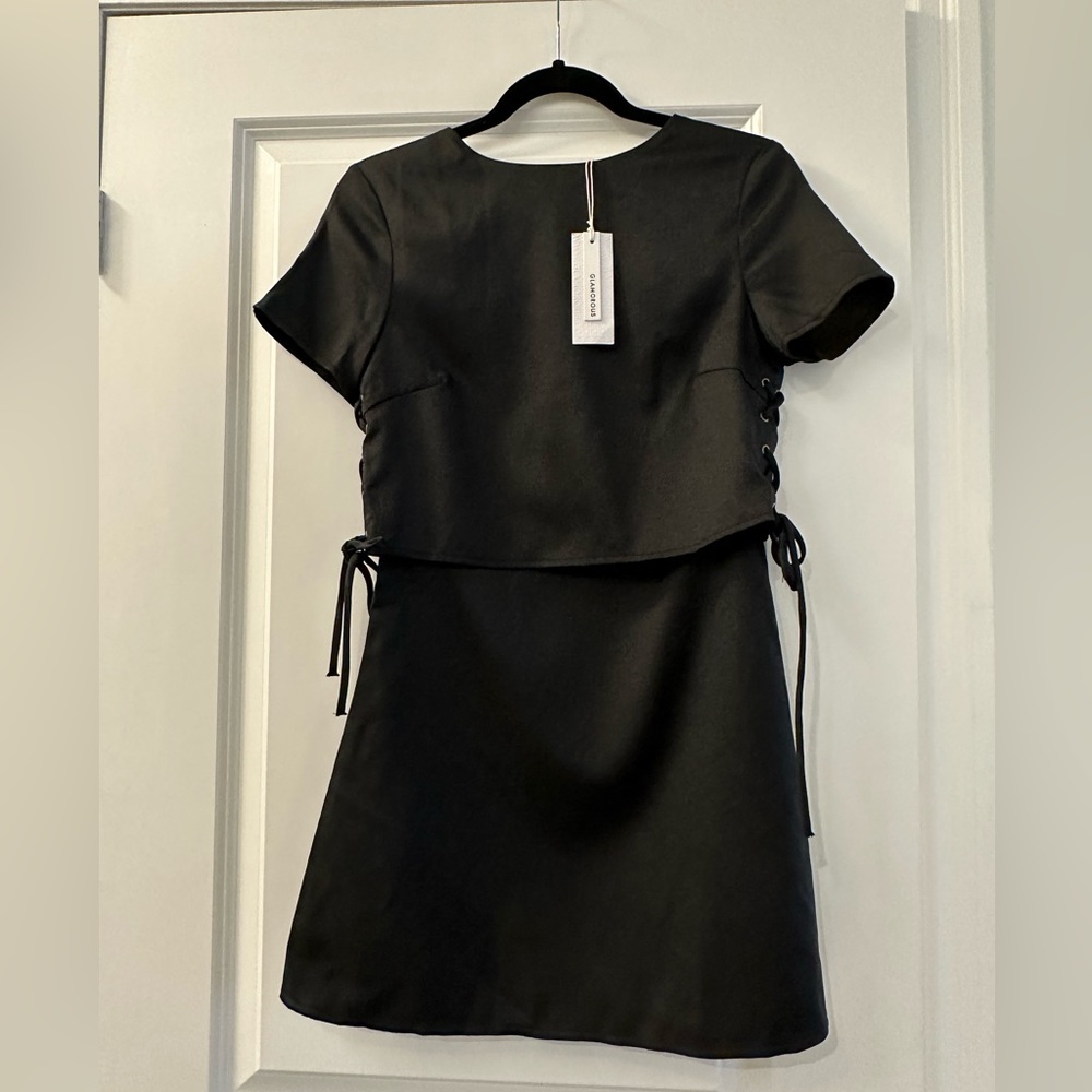 Glamorous Black Layered Dress Size XS